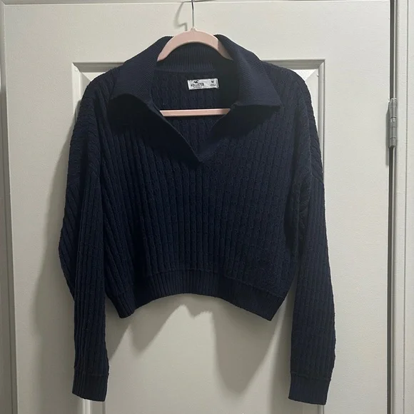 Hollister Easy Stitchy Polo Sweater - Picture 5 of 10